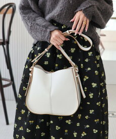 MIAN 【デイリー/軽量/ミディアムサイズ】ラウンドショルダーバッグ トライシル バッグ ショルダーバッグ ベージュ ブラック ホワイト カーキグリーン グレー【送料無料】