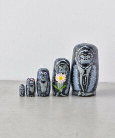 【SALE／30%OFF】BIRTHDAY BAR With Animals マトリョーシカ バースデイバー インテリア・生活雑貨 その他のインテリア・生活雑貨 ブラック