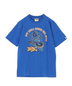 A BATHING APE (B)APE TEE ア ベイシング エイプ トップス カットソー・Tシャツ ブルー オレンジ【送料無料】