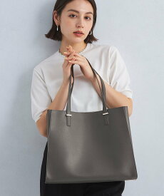 UNITED ARROWS green label relaxing 【WEB限定】ワンポイント シンプル トートバッグ(ソフトPCバッグ付) / A4 / 通勤 ユナイテッドアローズ グリーンレーベルリラクシング バッグ トートバッグ ブラック ブラウン ホワイト グレー ベージュ【送料無料】