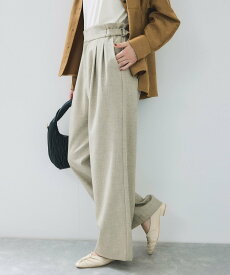 【SALE／40%OFF】VIS サスペンダー付き2WAYワイドパンツ ビス パンツ その他のパンツ ベージュ ブラック