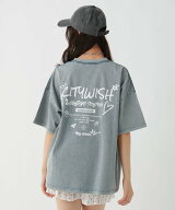repipi armario AcidWashルーズTシャツ レピピアルマリオ トップス カットソー・Tシャツ ブラック パープ…