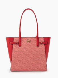 【SALE／75%OFF】MICHAEL KORS CARMEN NS トート ラージ - MKシグネチャー マイケル・コース バッグ トートバッグ ピンク【送料無料】