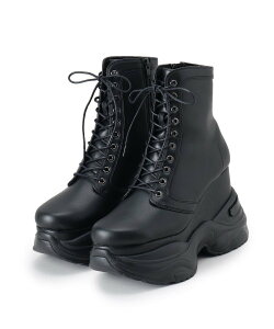 【SALE/40%OFF】ESPERANZA 厚底スニーカーショートブーツ¥レースアップ・足首にフィットして細見え/歩きやすいブーツスニーカー コーデ見てください エスペランサ シューズ・靴 ブーツ ブラ