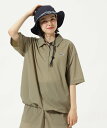 【SALE／30%OFF】Jack Bunny!! ナイロンタフタ半袖ポロシャツ ジャックバニー トップス ポロシャツ カーキグリーン ネ…