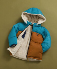 【SALE／12%OFF】BREEZE 中綿ボアリバーシブルブルゾン エフオーオンラインストア ジャケット・アウター ダウンジャケット・ダウンベスト ピンク オレンジ ベージュ ブルー イエロー