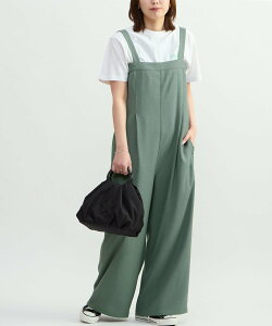 CONVERSE TOKYO WOMEN LINEN LIKE ALL-IN-ONE �R���o�[�X�g�E�L���E �I�[���C�������E�I�[�o�[�I�[�� �I�[���C�������E�Ȃ� �u���b�N �x�[�W�� �O���[���y���������z
