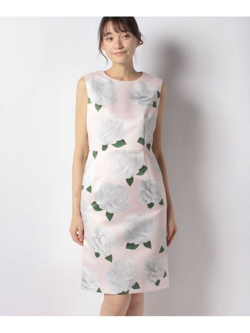 Madam Joconde ローズ柄ヘビーサテン ノースリーブワンピース Rakuten Fashion 楽天ファッション 旧楽天ブランドアベニュー Bx9555