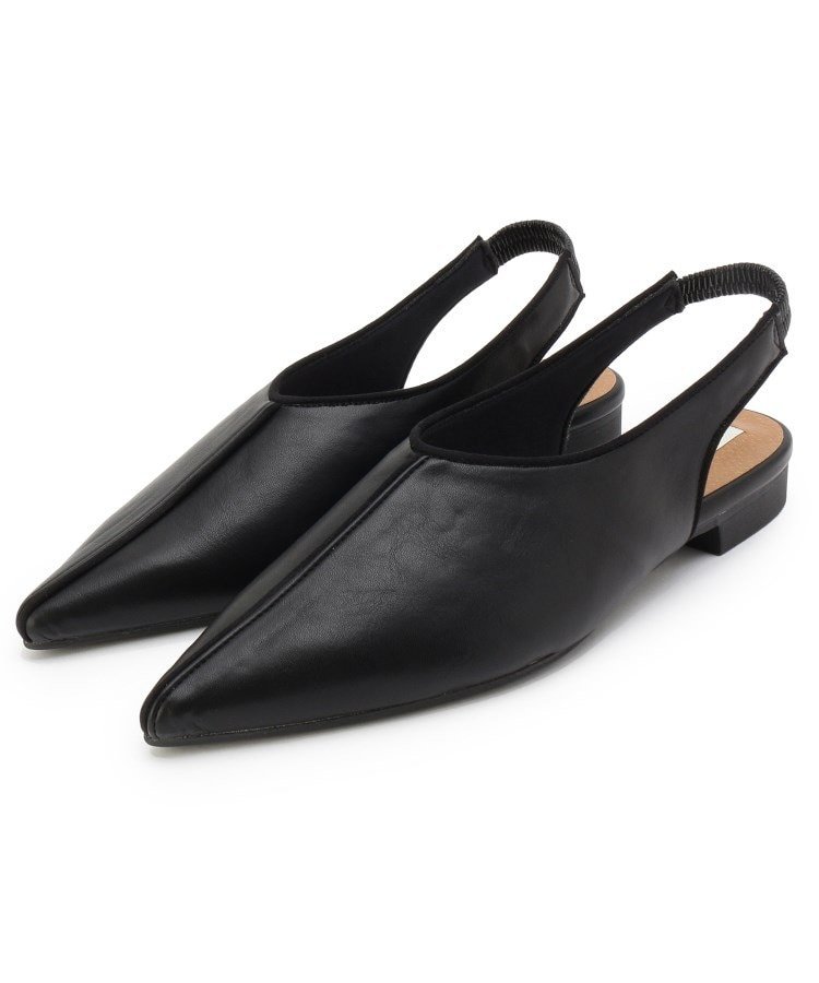 【SALE/50%OFF】ESPERANZA 【In LIFE】バックゴムスリングフラットシューズ エスペランサ シューズ・靴 その他のシューズ・靴 ホワイト ベージュ ブラック
