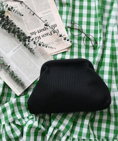 【SALE／40%OFF】styiro styiro/メッシュがま口クラッチバッグ/バッグインポーチ イストワール バッグ クラッチバッグ ホワイト パープル ピンク オレンジ グリーン ブラック イエロー
