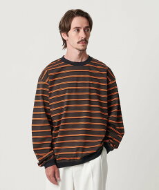 【SALE／40%OFF】BEAUTY&YOUTH UNITED ARROWS トリプル ボーダー スウェット Tシャツ ビューティー＆ユース　ユナイテッドアローズ トップス カットソー・Tシャツ グレー グリーン ホワイト【送料無料】