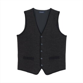 【SALE／23%OFF】BRICK HOUSE by Tokyo Shirts ニット 後身布帛 千鳥柄 ジレ メンズ BM05J501DM50X00-20 トーキョーシャツ トップス ベスト・ジレ ネイビー【送料無料】