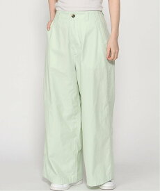 MEYAME MEYAME/(W)MEYAME/SIDE LINE WIDE PANTS ステップス パンツ その他のパンツ グリーン ピンク【送料無料】