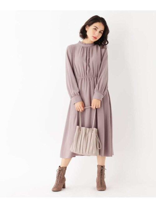 Index ジョーゼットスタンドフリルネックワンピース Web限定サイズ Rakuten Fashion 楽天ファッション 旧楽天ブランドアベニュー Bn9556