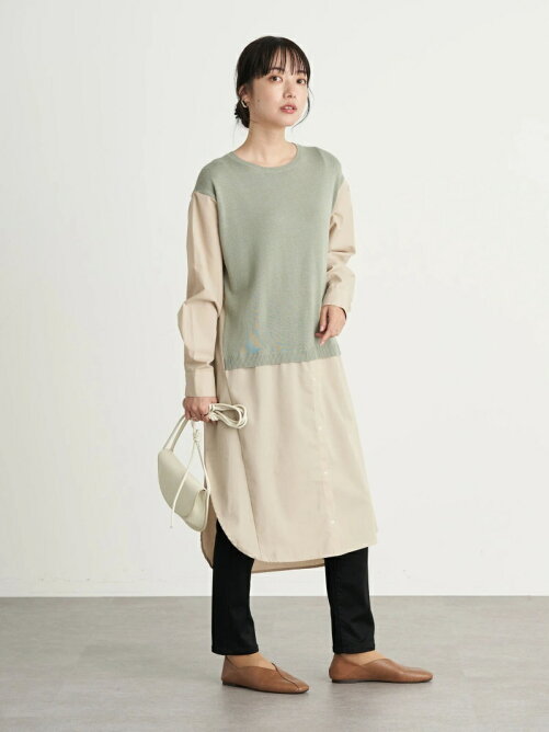 Earth Music Ecology レイヤード風ニットワンピース Rakuten Fashion 楽天ファッション 旧楽天ブランドアベニュー Dw8556