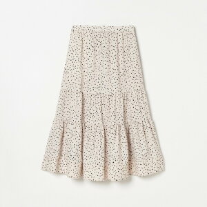 �ySALE�^40%OFF�zHELIOPOLE LEOPARD&DALMATIAN FLARE SKIRT �G���I�|�[�� �X�J�[�g ���̑��̃X�J�[�g �z���C�g �u���E���y���������z