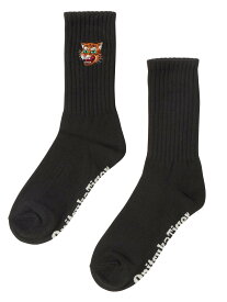 Onitsuka Tiger 【公式ショップ】MIDDLE SOCKS オニツカタイガー 靴下・レッグウェア 靴下 ホワイト ブラック ベージュ グレー