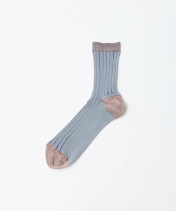 TRICOTE SEE-THROUGH RIB SOCKS �g���R�e �C���E���b�O�E�F�A �C�� �O���[�� �C�G���[ �I�����W �x�[�W�� �O���[
