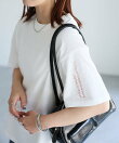 袖ロゴ半袖Tシャツ