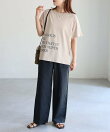 袖ロゴ半袖Tシャツ