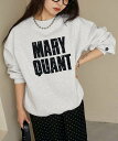 【SALE／31%OFF】MARY QUANT 花ワッフル ロゴスウェット 限定展開 25AW26SS フリークスストア トップス スウェット・…