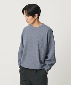BEAUTY&YOUTH UNITED ARROWS メランジ ワッフル バルーン カットソー ビューティー＆ユース　ユナイテッドアローズ トップス カットソー・Tシャツ ホワイト グレー【送料無料】
