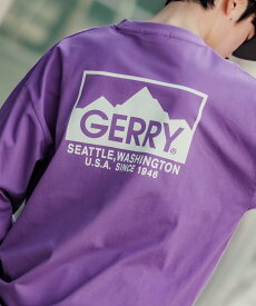 【SALE／31%OFF】GERRY GERRY ジェリー 別注 ボックスロゴ プリント ロンT インプローブス トップス カットソー・Tシャツ パープル イエロー ブルー ホワイト ブラック カーキ