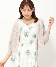 【SALE／30%OFF】MISCH MASCH 【2024春夏新作】透かし柄Vネックカーディガン/MM418408 ミッシュマッシュ トップス カーディガン ホワイト レッド ベージュ ブラック オレンジ【送料無料】