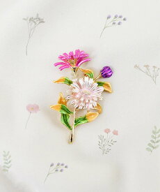 【SALE／30%OFF】styiro styiro/ガーベラブローチ イストワール アクセサリー・腕時計 ブローチ・コサージュ・バッジ ピンク