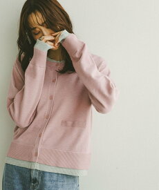 GLOBAL WORK フェイクレイヤードカーディガン/598031 グローバルワーク トップス カーディガン グレー ブルー ピンク【送料無料】