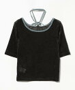 【7/16新規値下げ】チョーカー付き シアー ベロア Tシャツ(セットアイテム) 26SS イージーケア 洗える