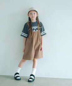 UNITED ARROWS green label relaxing 【COOL CHIC GIRLS STYLE】サロペット ショーツ / キッズ 120cm-160cm ユナイテッドアローズ グリーンレーベルリラクシング オールインワン・オーバーオール オーバーオール・サロペット グリーン ベージュ【送料無料】