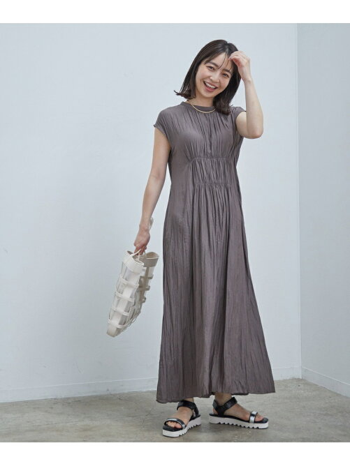 Vis ワッシャーフレンチスリーブワンピース Rakuten Fashion 楽天ファッション 旧楽天ブランドアベニュー Cy4558
