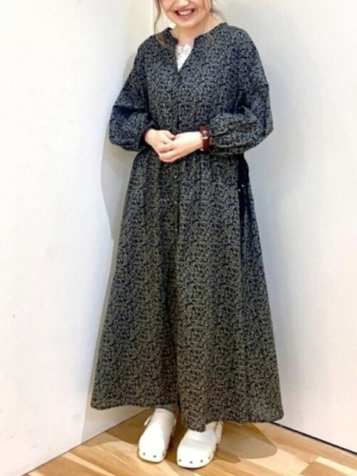 Samansa Mos2 Blue エスニックフラワーワンピース Rakuten Fashion 楽天ファッション 旧楽天ブランドアベニュー Db0558