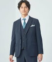 【SALE／70%OFF】UNITED ARROWS green label relaxing A+ TWPU トロピカル スリム 2B ジャケット -ウォッシャブル・ストレッチ・防シワ- ユナイテッドアローズ アウトレット ジャケット・アウター テーラードジャケット・ブレザー ブラック ブルー グレー ネイビ【送料無料】