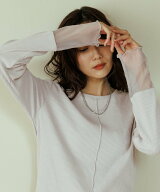 GLOBAL WORK Beauteeシアー切り替え長袖/587687 グローバルワーク トップス カットソー・Tシャツ ブラッ…