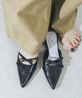 【SALE／44%OFF】EVOL 【柔らかい・クッション入り】ポインテッドリボンミュール イーボル シューズ・靴 …