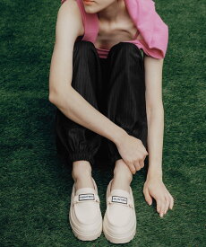 ADAM ET ROPE' FEMME 【HUNTER for ADAM ET ROPE'】別注 LOAFER MULE アダムエロペ シューズ・靴 レインシューズ・ブーツ ベージュ ブラック【送料無料】