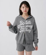 repipi armario 【マシンウォッシャブル対応】シャギーロゴニットZIPパーカー レピピアルマリオ トップス…