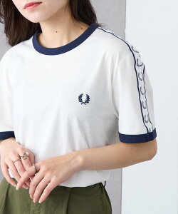 FRED PERRY FRED PERRY/TAPED RINGER T-SHIRT M4620 �t���b�h�y���[ T�V���c �J�Z�b�g�`���[�g �g�b�v�X �J�b�g�\�[�ET�V���c �z���C�g �u���b�N �l�C�r�[�y���������z