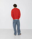 ウール混クルーネックニットプルオーバー