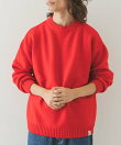 ウール混クルーネックニットプルオーバー