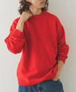 ウール混クルーネックニットプルオーバー