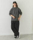 ウール混クルーネックニットプルオーバー