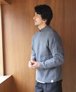 ウール混クルーネックニットプルオーバー