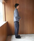 ウール混クルーネックニットプルオーバー