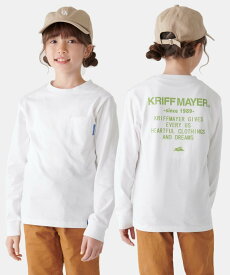 KRIFF MAYER (K)楽LUCK TEE(ロゴ) クリフメイヤー トップス カットソー・Tシャツ ホワイト ブラウン グリーン ネイビー レッド