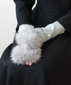 TOCCA FAKE SUEDE FUR HANDWARMER ��� �g�b�J �t�@�b�V�����G�� ��� �u���b�N �x�[�W���y���������z