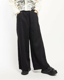 gomme /(W)ワイドパンツ ゴム パンツ その他のパンツ ブラック ネイビー【送料無料】