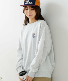 C-FORT POINT C-FORT POINT/(W)猫マフラー刺繍トレーナー ジーンズメイト トップス スウェット・トレーナー グレー ブラック【送料無料】
